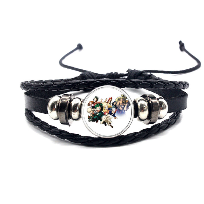 Wholesale Accessories Leather Bracelet Braided Adjustable MOQ≥2 (M) JDC-BT-YanY013