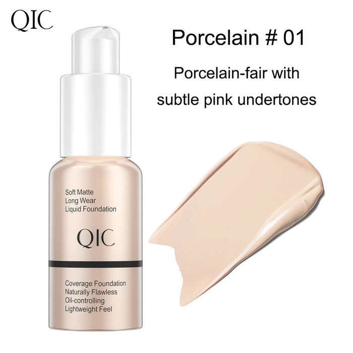 Wholesale Concealer Liquid Foundation Brightening Hydrating Oil Control JDC-LF-QNC001