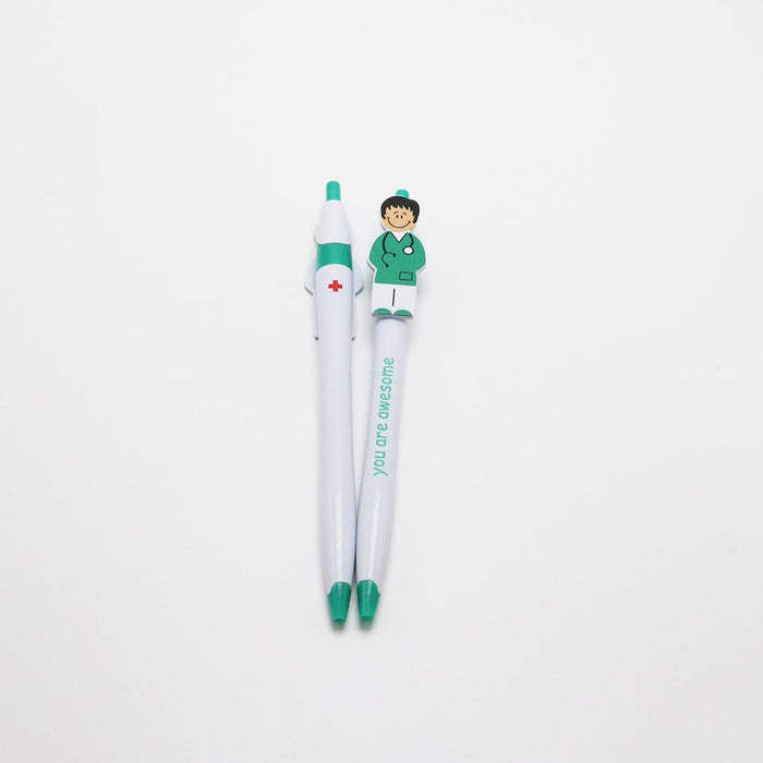 Wholesale Doctor Nurse Cartoon Plastic Ballpoint Pen MOQ≥10 JDC-BP-GeShang003