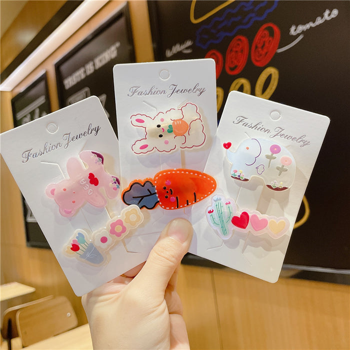 Wholesale Hair Clips Acrylic Cute Child MOQ≥2 JDC-HC-CLie001