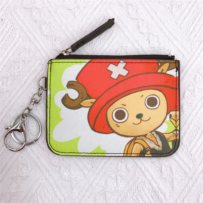 Wholesale Cartoon PU Card Holder Coin Purse Keychain (M) JDC-KC-YaLL010