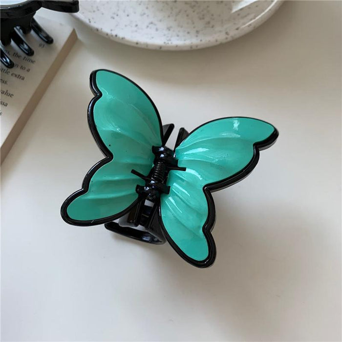 Wholesale Hairpin Plastic Retro Gentle Three-dimensional Butterfly Clip JDC-HC-FengT001