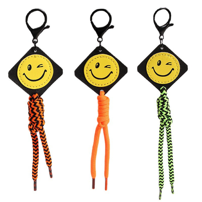 Wholesale Keychain Metal Smiley Lanyard MOQ≥2 JDC-KC-XiangH013