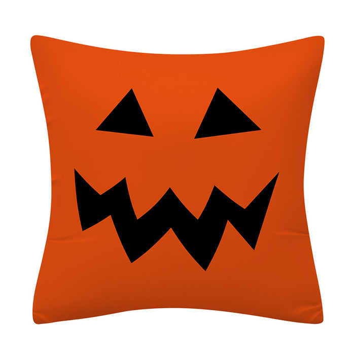 Wholesale Pillowcase Orange Halloween Polyester Pillowcase JDC-PW-Mengde005