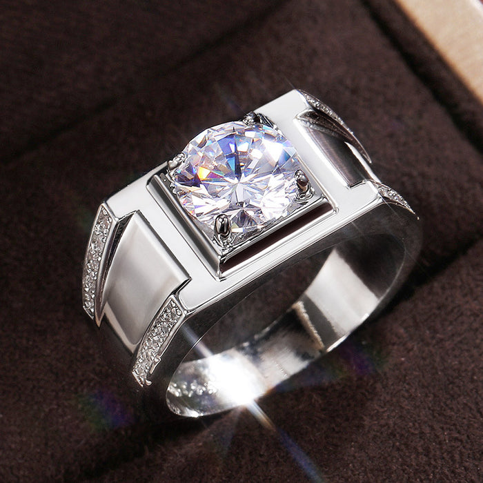 Wholesale Ring Copper Zircon Men MOQ≥2 JDC-PREMCAOS-RS-018