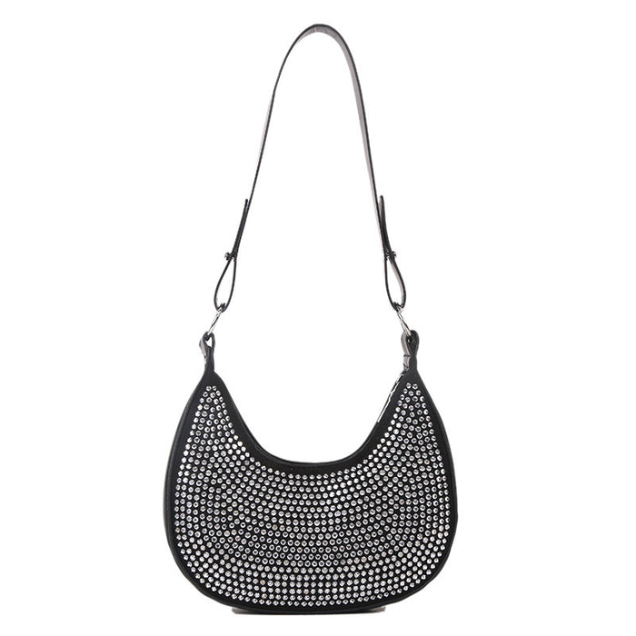 Wholesale Shoulder Bag PU Rhinestone Chain Underarm JDC-SD-Chunyao001