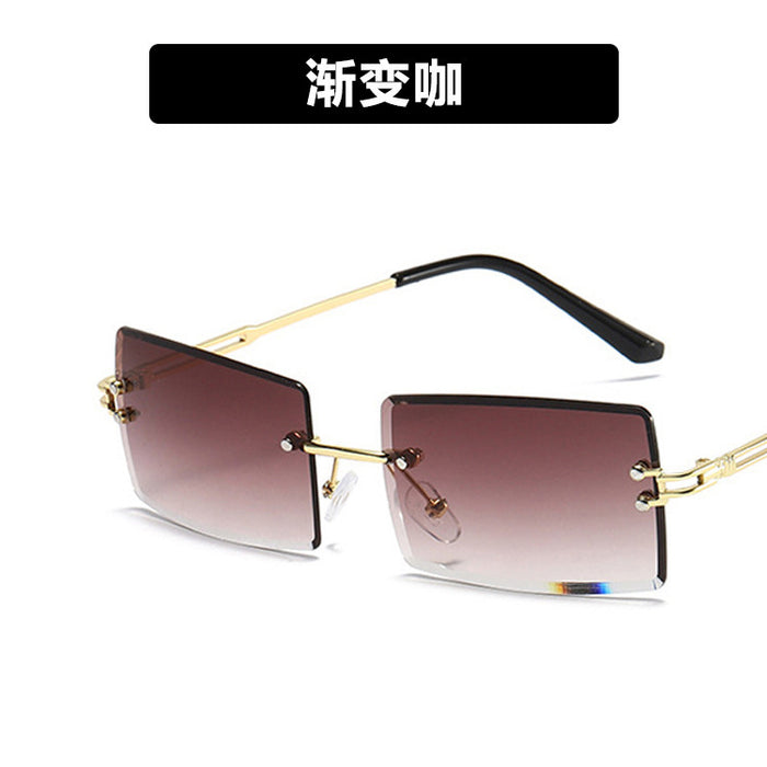 Jewelry WholesaleWholesale rimless diamond trimmed sunglasses or women JDC-SG-KD133 Sunglasses 珂盾 %variant_option1% %variant_option2% %variant_option3%  Factory Price JoyasDeChina Joyas De China