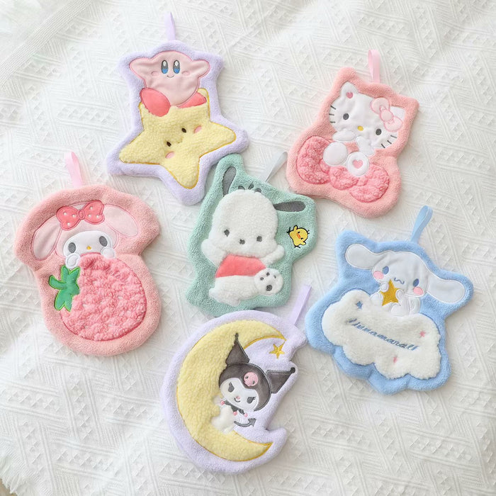 Wholesale Cartoon Coral Velvet Children's Absorbent Small Towel Square (F) JDC-TW-FangK001