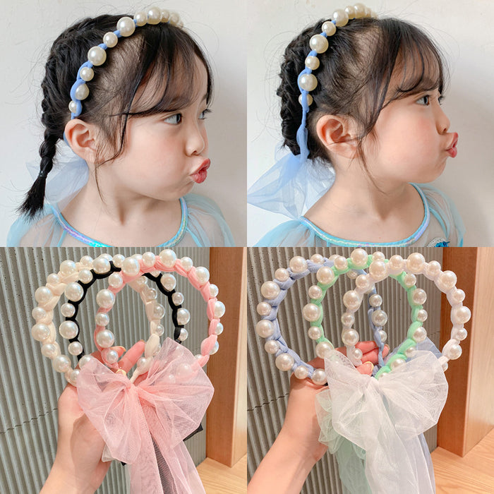 Wholesale headband pearl non-slip girl MOQ≥2 JDC-HD-MingGe001