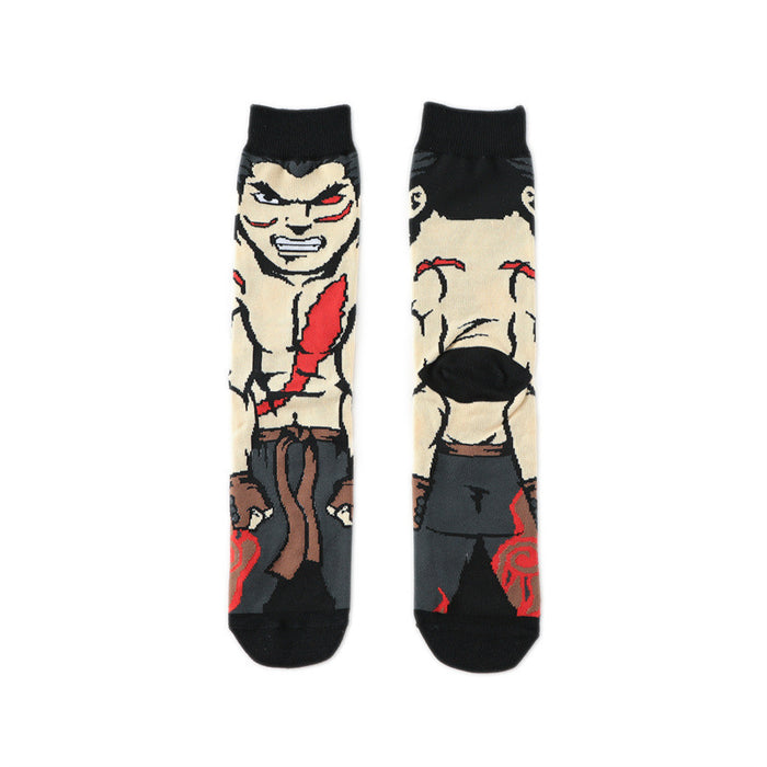 Wholesale Sock 70% Cotton Mid Tube Cartoon Men's Socks (M) JDC-SK-HuiHe031