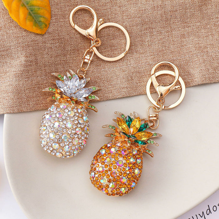 Jewelry WholesaleWholesale Pineapple Diamond Pineapple Creative Keychain MOQ≥2 JDC-KC-ChaoK012 Keychains 超凯 %variant_option1% %variant_option2% %variant_option3%  Factory Price JoyasDeChina Joyas De China