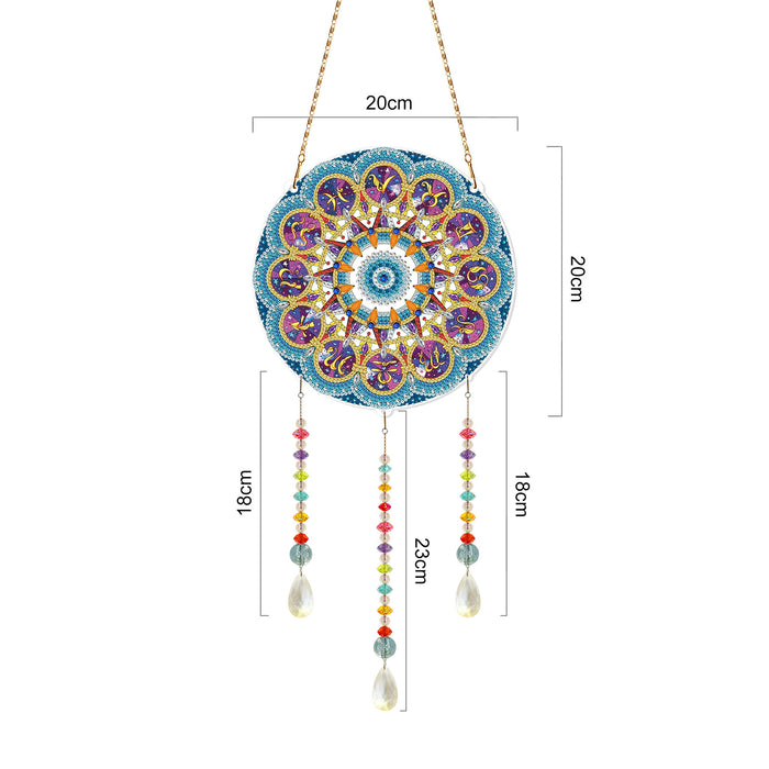 Wholesale DIY Diamond Painting PVC Crystal Beaded Dreamcatcher MOQ≥2 JDC-DC-JSen002