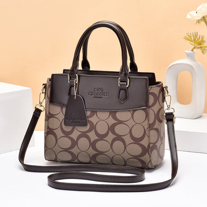 Wholesale Shoulder Bag PU Printing Large Capacity Handbag Diagonal (F) JDC-SD-haim003