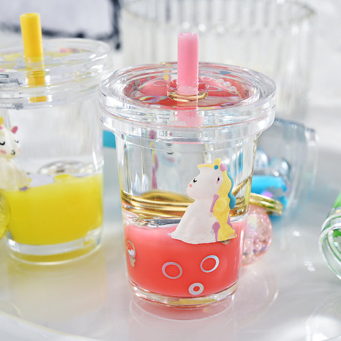 Wholesale Keychain Acrylic Cute Cartoon Quicksand Bottle MOQ≥2 JDC-KC-XLu012