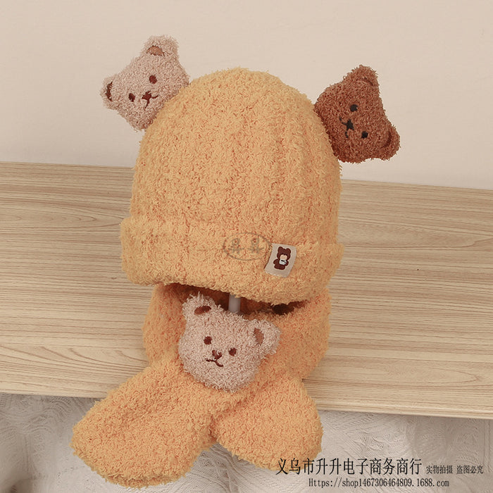 Wholesale Hat Wool Warm Earmuff Scarf Set JDC-FH-Shengs007