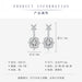 Jewelry WholesaleWholesale premium sapphire long silver plated earrings JDC-ES-BZ001 Earrings 标志 %variant_option1% %variant_option2% %variant_option3%  Factory Price JoyasDeChina Joyas De China