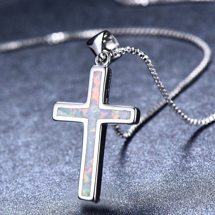 Wholesale New Cross Pendant Ladies Necklace JDC-NE-XunO004