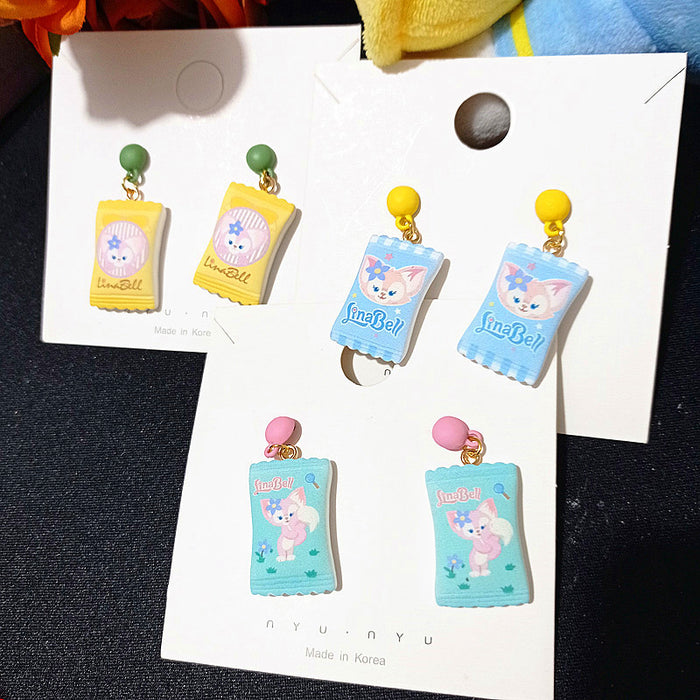 Wholesale Earrings Resin Cute Cartoon Simulation Candy (S) JDC-ES-WaiWai008