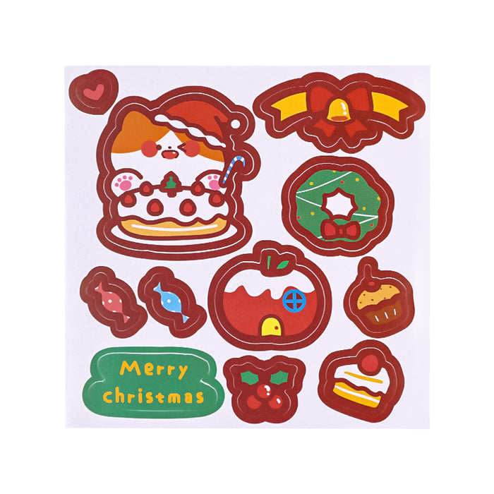 Wholesale Sticker Paper Cartoon Christmas Children MOQ≥2 JDC-ST-dichen004