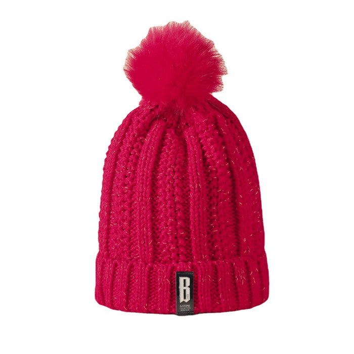 Wholesale Fashion Hat Acrylic Autumn Winter Thick Knitted Hat MOQ≥2 JDC-FH-YueH012