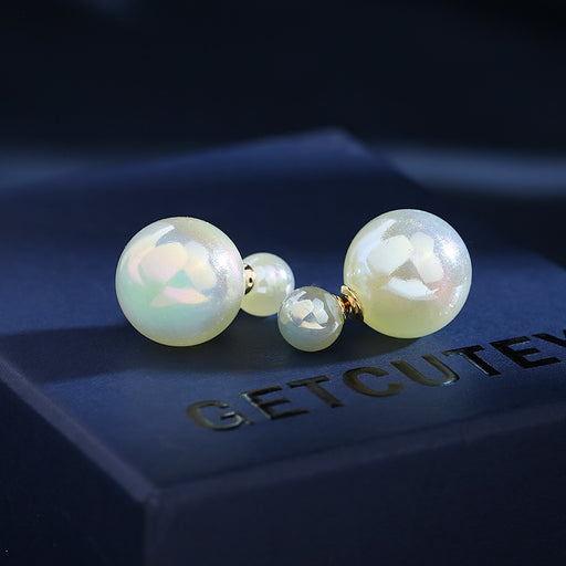 Jewelry WholesaleWholesale New Mermaid Ji Pearl Stud Earrings JDC-ES-LYu004 Earrings 利宇 %variant_option1% %variant_option2% %variant_option3%  Factory Price JoyasDeChina Joyas De China