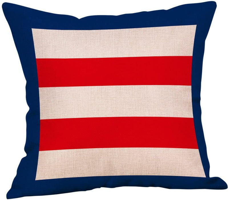 Wholesale 4th of July Independence Day Linen Pillowcase MOQ≥2 JDC-PW-OuH001