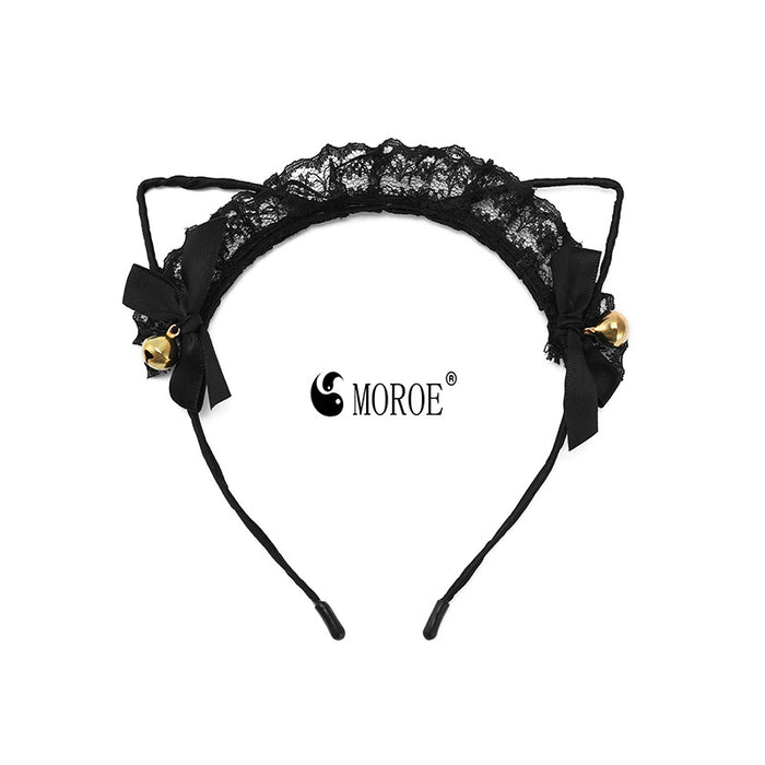 Wholesale Headband Lace Bow Cat Ears MOQ≥2 JDC-HD-MoL001