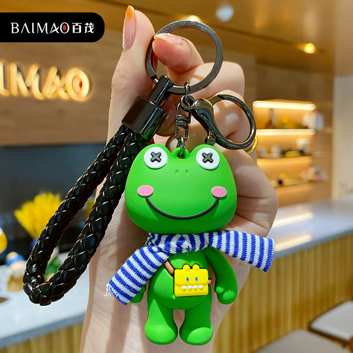 Jewelry WholesaleWholesale frog PVC keychain JDC-KC-BaiM010 Keychains 百茂 %variant_option1% %variant_option2% %variant_option3%  Factory Price JoyasDeChina Joyas De China