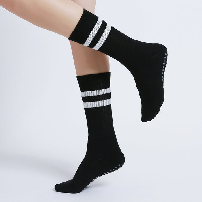 Wholesale Sock Cotton PVC Yoga Non-slip Wear Resistant Jumping Footguards JDC-SK-TYS002