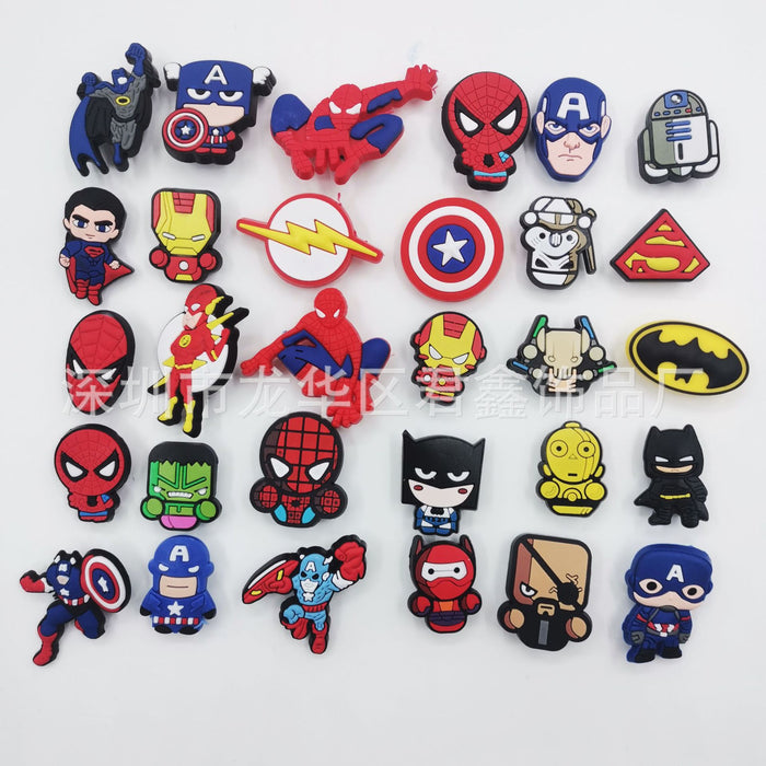 Wholesale Random Cartoon Croc Charms PVC Soft Rubber Shoe Buckle (M) MOQ≥5 JDC-CS-JunX003