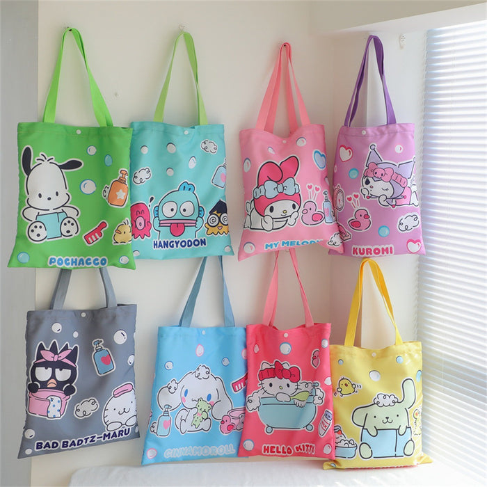 Wholesale Storage Bag Canvas Cartoon Shopping Bag MQO≥2 JDC-SB-QLY002