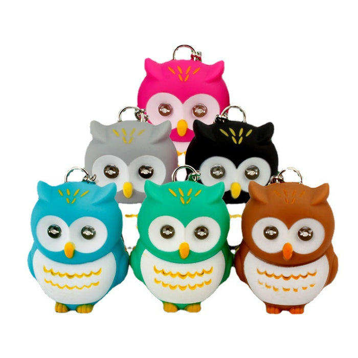 Jewelry WholesaleWholesale luminous sounding cartoon owl keychains MOQ≥2 JDC-KC-BaiS002 Keychains 百盛 %variant_option1% %variant_option2% %variant_option3%  Factory Price JoyasDeChina Joyas De China