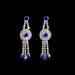 Jewelry WholesaleWholesale Silver Plated Sapphire Blue Inlaid Diamond Necklace Earrings Set JDC-NE-Yaqian003 Necklaces 雅茜 %variant_option1% %variant_option2% %variant_option3%  Factory Price JoyasDeChina Joyas De China