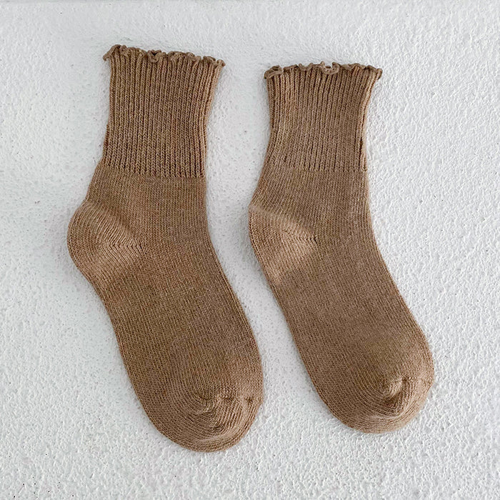 Wholesale Socks Wool Medium Tube Knit Thickening JDC-SK-MD004