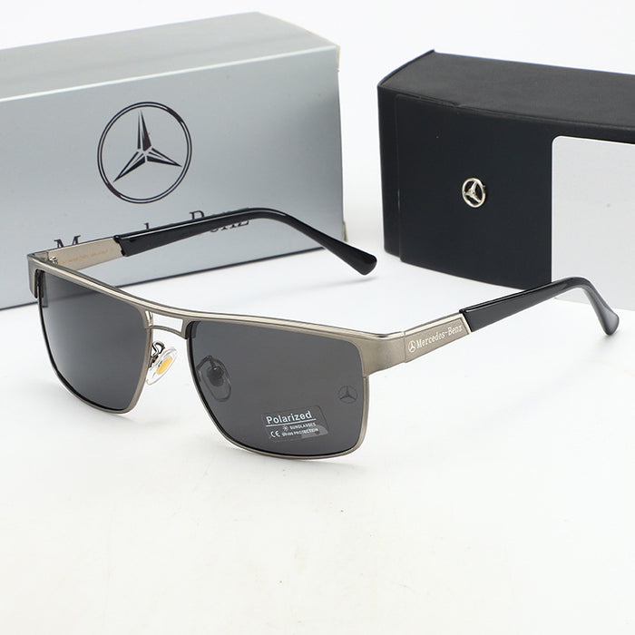 Wholesale metal frame sunglasses driving mirror polarized glasses without box JDC-SG-MenF008