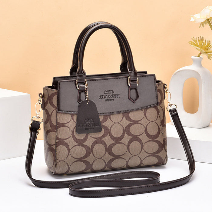 Wholesale Shoulder Bag PU Printing Large Capacity Handbag Diagonal (F) JDC-SD-haim003