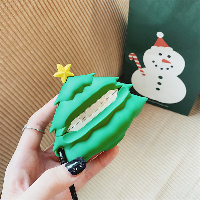 Wholesale Headphone Shell Silicone Cute Stereo Christmas Tree JDC-EPC-NYJ005