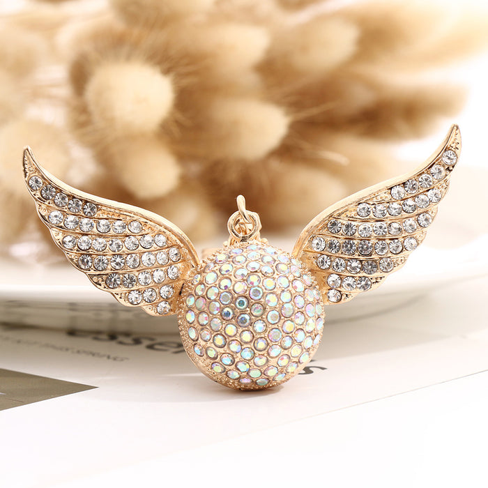 Jewelry WholesaleWholesale Angel Wings Alloy Rhinestone Keychain MOQ≥2 JDC-KC-ChaoK011 Keychains 超凯 %variant_option1% %variant_option2% %variant_option3%  Factory Price JoyasDeChina Joyas De China