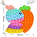 Jewelry WholesaleWholesale animal model children's silicone decompression bubble rainbow press press toys MOQ≥2 JDC-FT-HMJ010 fidgets toy 华明军 %variant_option1% %variant_option2% %variant_option3%  Factory Price JoyasDeChina Joyas De China