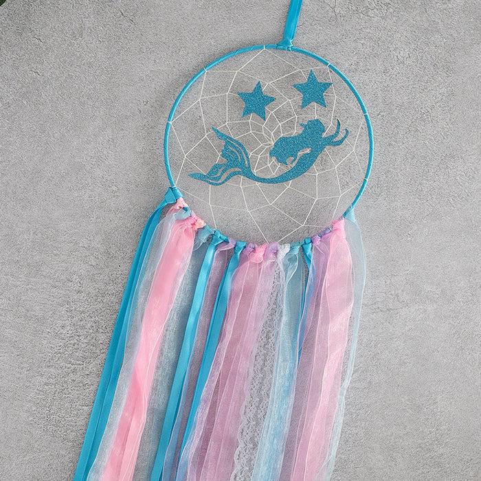 Wholesale Bohemian Cotton Thread Iron Hoop Wooden Bead Dreamcatcher MOQ≥2 JDC-DC-ZH010