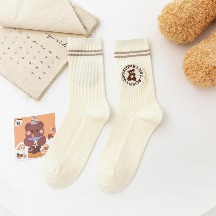 Wholesale Socks Cotton Cute Bear Socks JDC-SK-JTing008