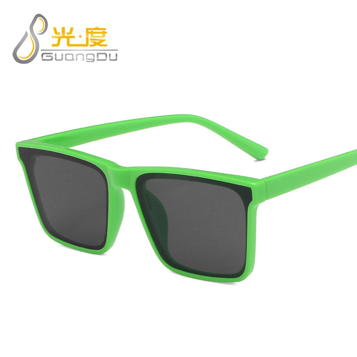 Wholesale square frame sunglasses same style street glasses MOQ≥2 JDC-SG-GuangD017