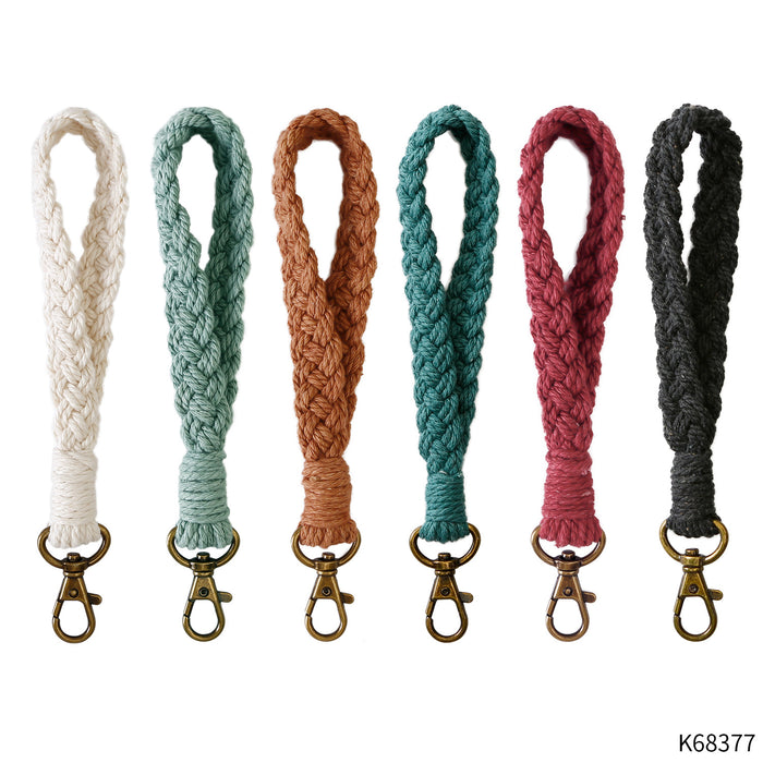 Jewelry WholesaleWholesale hand woven wrist belt pastoral keychain MOQ≥2 JDC-KC-JM010 Keychains 杰米 %variant_option1% %variant_option2% %variant_option3%  Factory Price JoyasDeChina Joyas De China