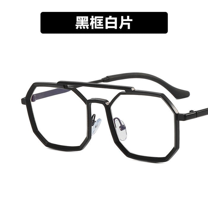 Wholesale Steampunk Double Bridge Sunglasses Men Polygon JDC-SG-KD169