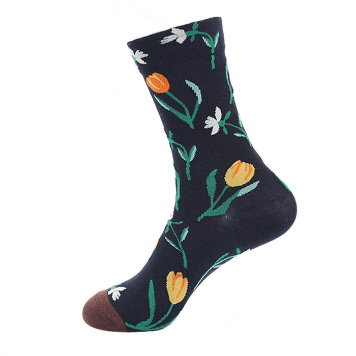 Wholesale Oil Painting Socks Light Luxury Art Socks JDC-SK-XinH012