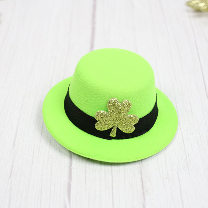 Wholesale PET Pulp Shamrock Green Hat Topper JDC-FH-Mais001