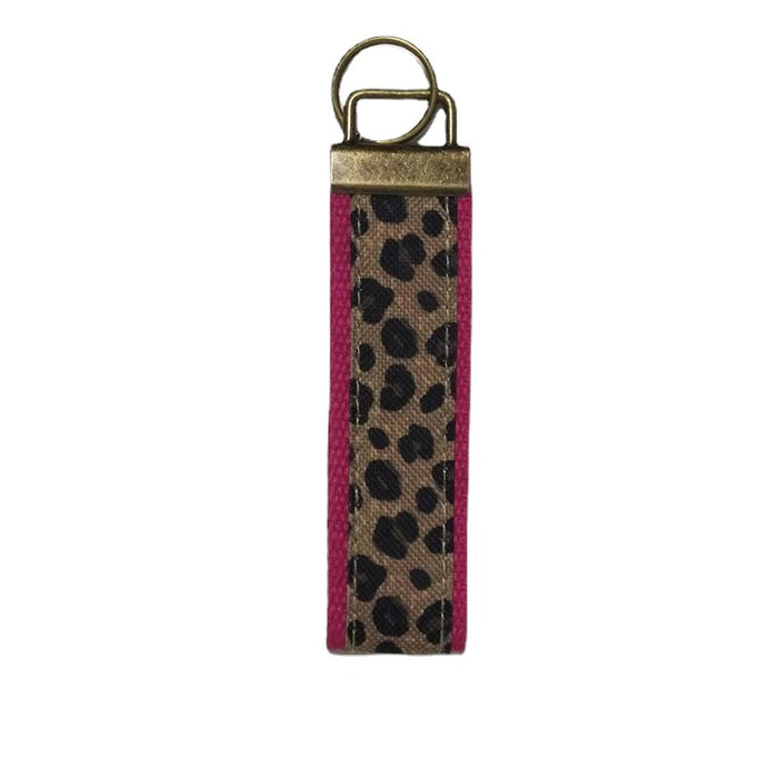 Wholesale Leopard Print Lanyard  Keychain MOQ≥5 JDC-KC-DME001