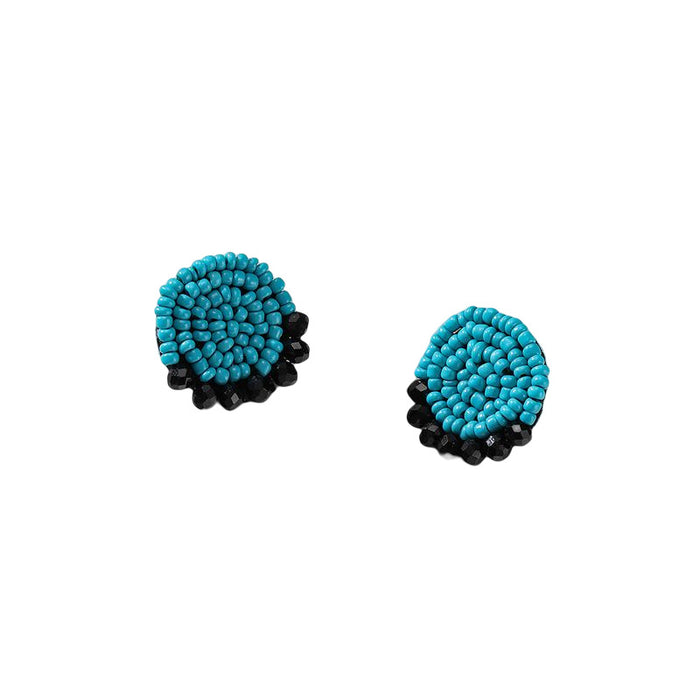 Wholesale Earrings Rice Beads Bohemian Geometric Crystal Stud Earrings JDC-ES-GuTe047