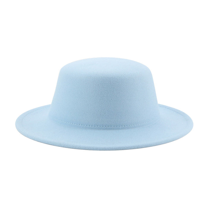 Jewelry WholesaleWholesale flat hat woolen wide brim hat JDC-FH-Guanchuan006 Fashionhat 冠川 %variant_option1% %variant_option2% %variant_option3%  Factory Price JoyasDeChina Joyas De China