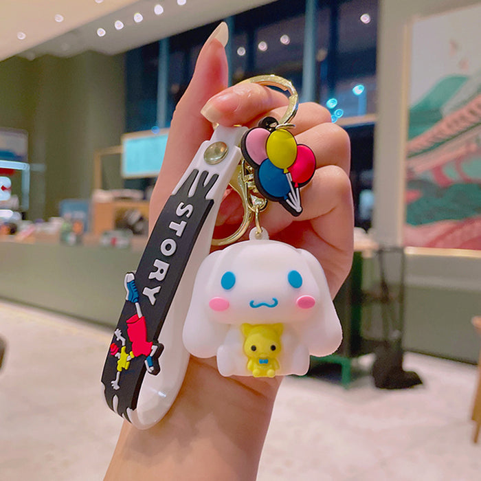 Wholesale keychain cute pendant car pvc soft doll MOQ≥2 JDC-KC-YDao001